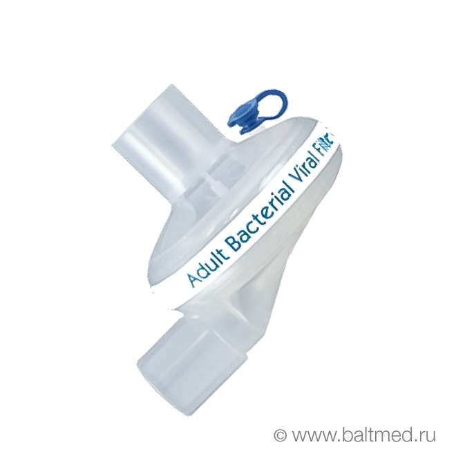 Фильтр дыхательный вирусобактериальный VentiShield угловой (порт Luer) - 038-41-345