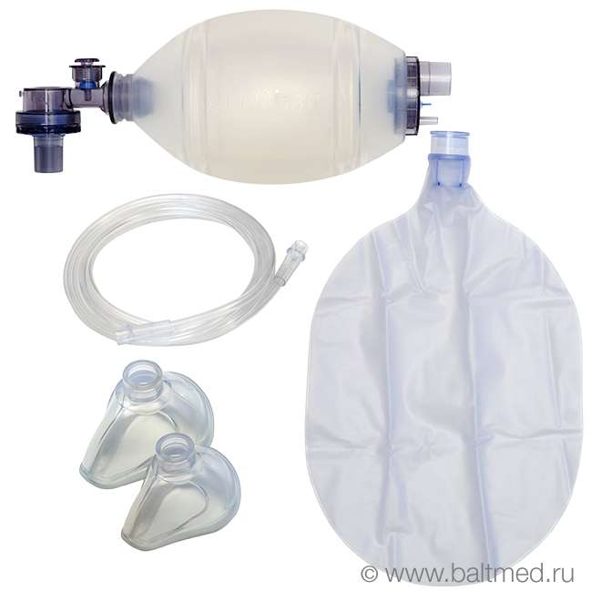 Мешок Амбу AERObag® силиконовый, с двумя масками - HBB05