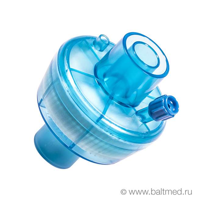 Фильтр AEROvent® вирусо-бактериальный, электростатический, тепловлагообменный, с портом СО2, для взрослых - HBF11-HFLS