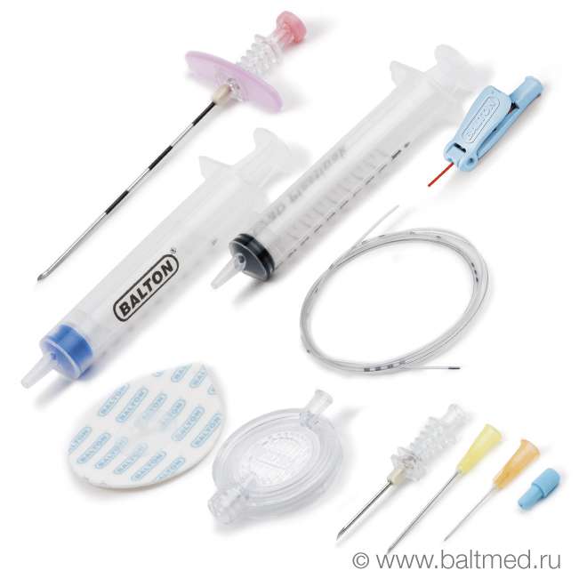Набор для эпидуральной анестезии, расширенный (8 предметов) - ZZOR