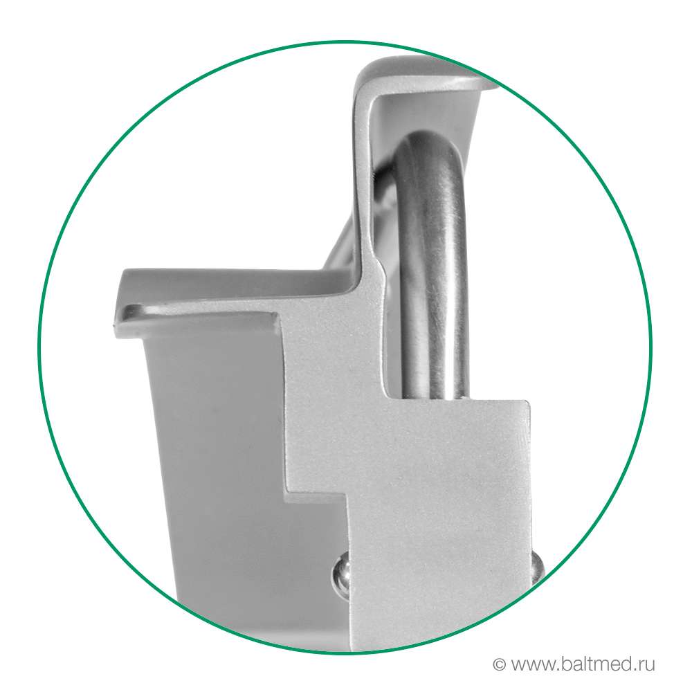 Клинок ларингоскопа лампочного, лампа вакуумная 2,5В,  тип Macintosh - RIT810-201-XX